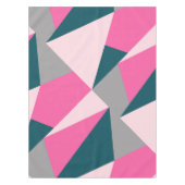 Nappe Elégant vert émeraude rose chaud pastel géométriqu (Devant)