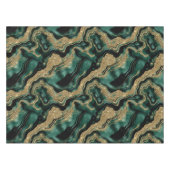 Nappe Élégant vert et or Parties scintillant Agate Motif (Devant (Horizontal))