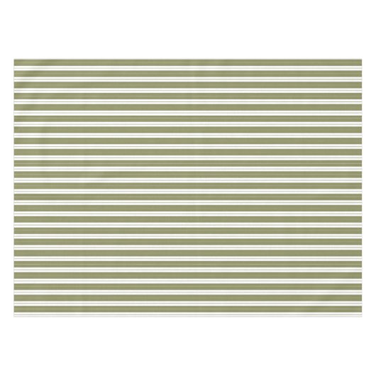 Nappe Élégant vert olive rustique Français Grande bande (Devant (Horizontal))