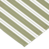 Nappe Élégant vert olive rustique Français Grande bande (Angle)