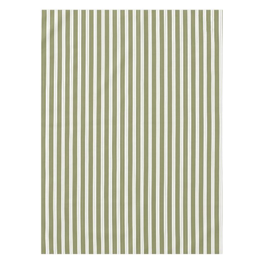 Nappe Élégant vert olive rustique Français Grande bande (Devant)