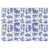Nappe Elégant Vintage Blue Country Pastoral Toile (Devant (Horizontal))