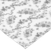 Nappe Élégant Vintage gravé noir Roses et rubans (Angle)