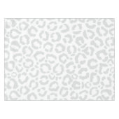 Nappe Elegant White Gray Leopard Cheetah Animal Print (Devant (Horizontal))