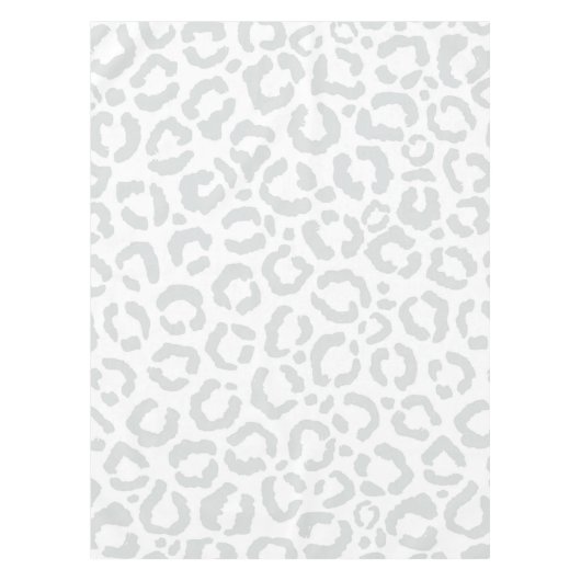 Nappe Elegant White Gray Leopard Cheetah Animal Print (Devant)