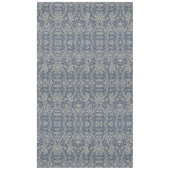 Nappe Elégant William Morris Floral Bleu Motif blanc (Devant)