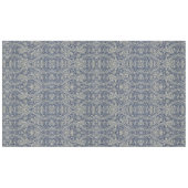Nappe Elégant William Morris Floral Bleu Motif blanc (Devant (Horizontal))