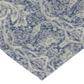 Nappe Elégant William Morris Floral Bleu Motif blanc (Angle)