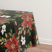 Nappe Elegant Winter Poinsettia on Dark Background (In Situ)