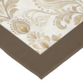 Nappe Elégante aquarelle Damask ivoire d'inspiration vic (Angle)
