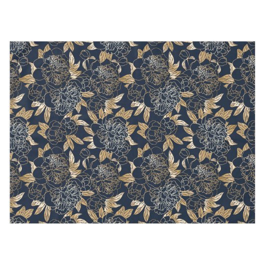 Nappe Elégante aquarelle motif décorative fleurie (Devant (Horizontal))