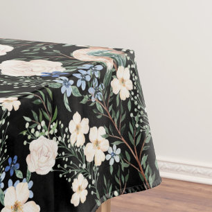 Nappe Elégante aquarelle motif décorative fleurie