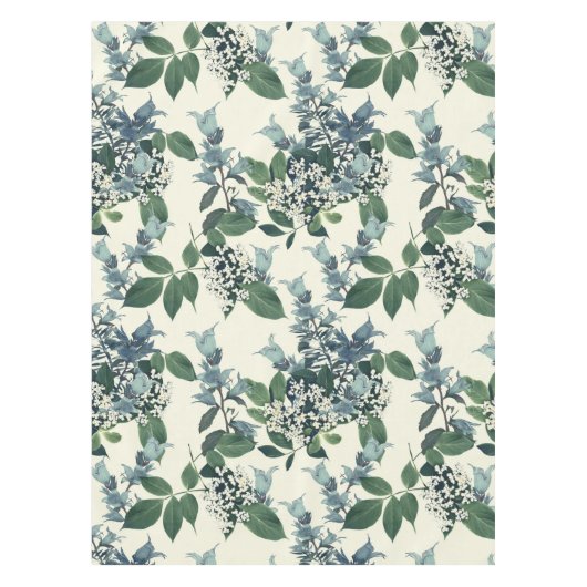 Nappe Elégante aquarelle motif décorative fleurie (Devant)