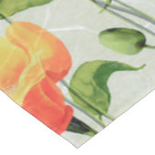 Nappe Elégante aquarelle rouge rose et jaune| (Angle)