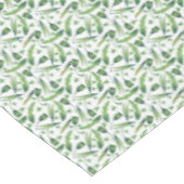 Nappe Elégante aquarelle verte florale (Angle)