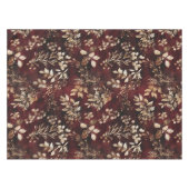 Nappe Elégante Bourgogne et aquarelle blanche Florale (Devant (Horizontal))