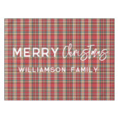 Nappe Élégante couleur Plaid Famille de Noël Maison (Devant (Horizontal))