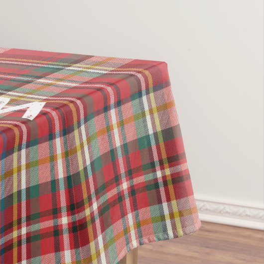 Nappe Élégante couleur Plaid Famille de Noël Maison (In Situ)