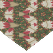 Nappe Élégante couronne de Noël Rouge Vert Kaleidoscope (Angle)