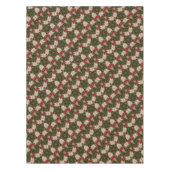 Nappe Élégante couronne de Noël Rouge Vert Kaleidoscope (Devant)