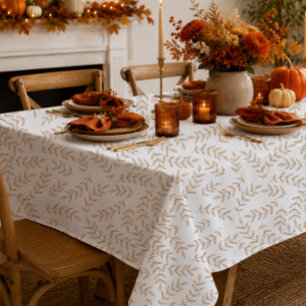 Nappe élégante de Thanksgiving aux feuilles d'auto