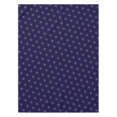Nappe Élégante étoile rose étincelante sur Navy (Devant)