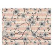 Nappe Elégante Fleur de Cerise Sakura - Rose & Blanc (Devant (Horizontal))