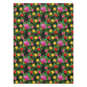 Nappe Élégante Fleur Rose Rouge Jaune Rose Et Violet (Devant)