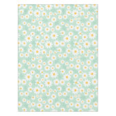 Nappe Elégante Fleurs Blancs Pastel Turquoise Pâques (Devant)