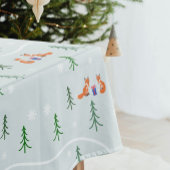 Nappe Élégante forêt scandinave de Noël