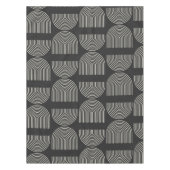 Nappe Elégante Mid Century Mod Arch Lines noir et blanc (Devant)