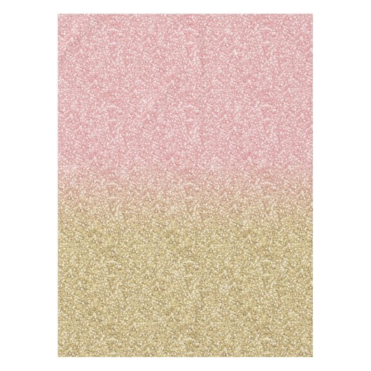 Nappe Élégante Parties scintillant Gold et Rose Gold Spa (Devant)