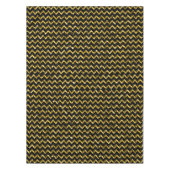 Nappe Elégante Parties scintillant Noir Or Chevron Strip (Devant)