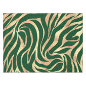 Nappe Elégante Parties scintillant or Zebra Green Poster (Devant (Horizontal))