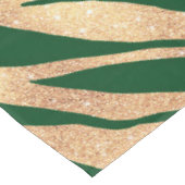 Nappe Elégante Parties scintillant or Zebra Green Poster (Angle)