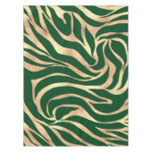 Nappe Elégante Parties scintillant or Zebra Green Poster (Devant)
