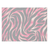 Nappe Elégante Parties scintillant Rose or Zebra Grey Po (Devant (Horizontal))