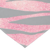 Nappe Elégante Parties scintillant Rose or Zebra Grey Po (Angle)