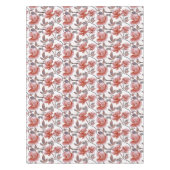 Nappe Élégante Rose de pêche orange (Devant)