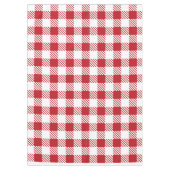 Nappe élégante rouge profond et blanc (Devant)