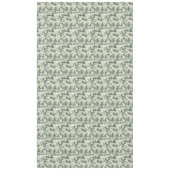 Nappe Elégante toile verte avec paysage enneigé (Devant)