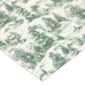 Nappe Elégante toile verte French Country Noël (Angle)