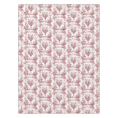 Nappe Elégante Toile Vintage Rooster Rouge Floral (Devant)