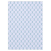 Nappe Élégantes fleurs bleu clair et blanc (Devant)