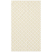 Nappe Élégantes fleurs d'or motif blanc (Devant)