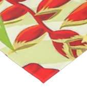 Nappe Élégants Feuilles tropicaux et fleurs d'Hibiscus | (Angle)