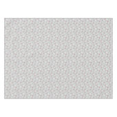 Nappe Élégants flocons blancs et rouges sur gris (Devant (Horizontal))