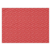 Nappe Élégants flocons blancs sur arrière - plan rouge (Devant (Horizontal))