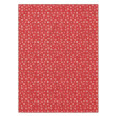 Nappe Élégants flocons blancs sur arrière - plan rouge (Devant)