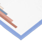 Nappe Éléments Art déco en or et bleu rose (Angle)